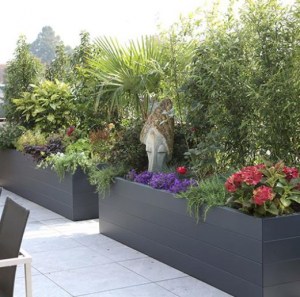 Modulaire Bloembak Antraciet 70cm Hoog, Stel Zelf Uw Bloembak Samen! A. van Elk BV